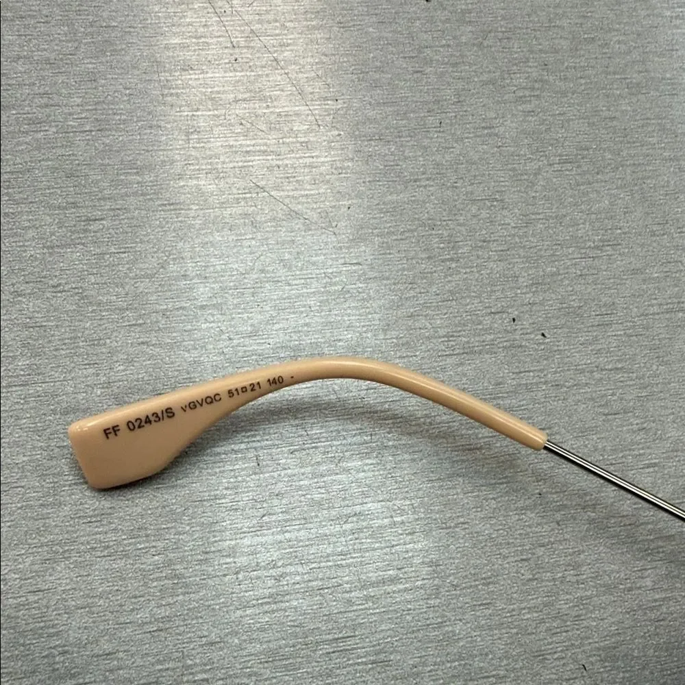 Fendi Silver and Orange Round Sunglasses